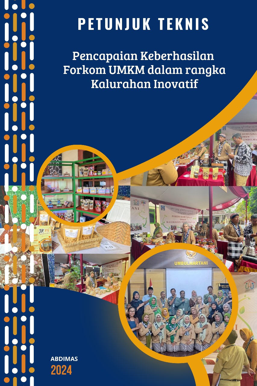 Cover Buku Petunjuk Teknis Pencapaian Keberhasilan Forkom UMKM dalam rangka Kalurahan Inovatif